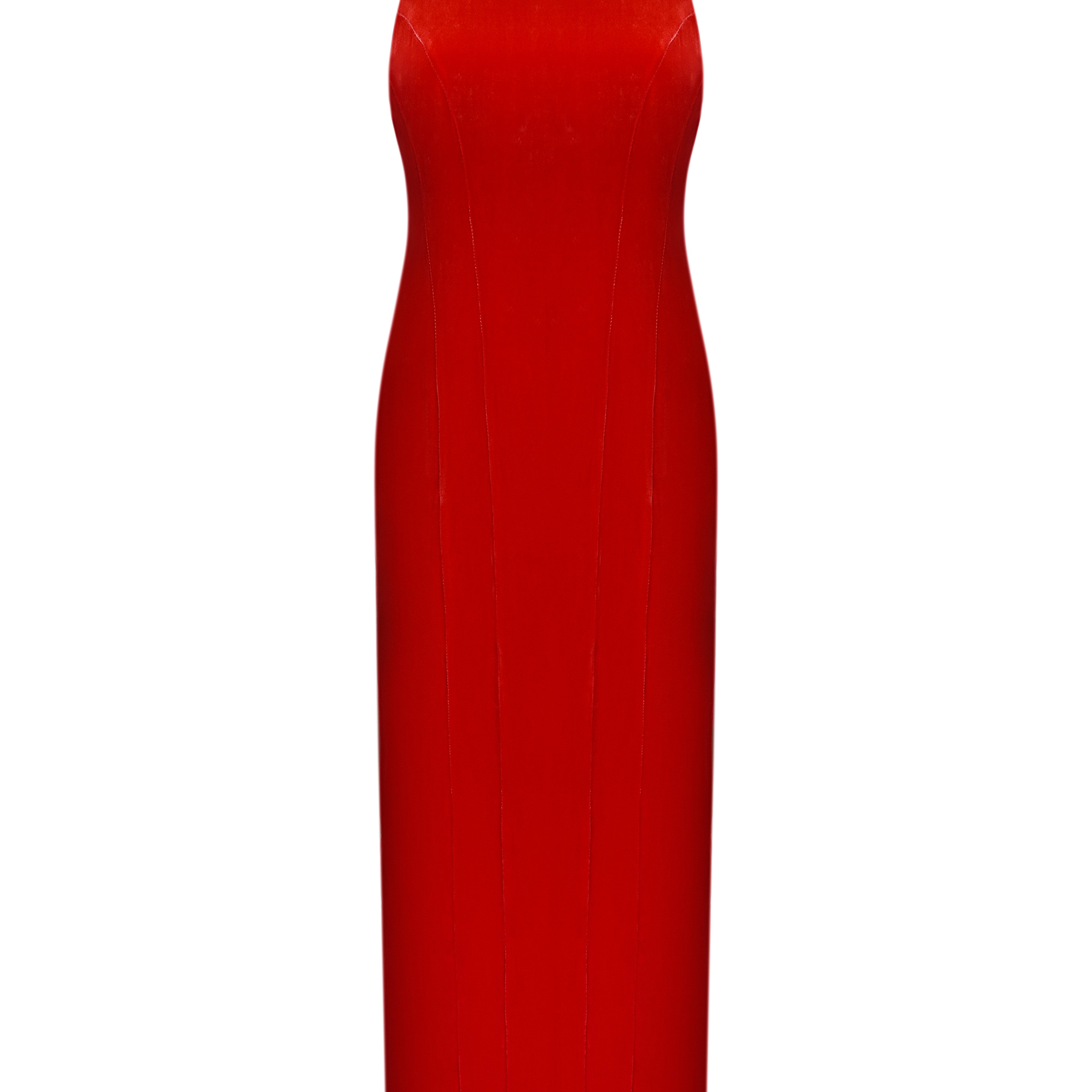 Сукня з оксамитового шовку в червоному