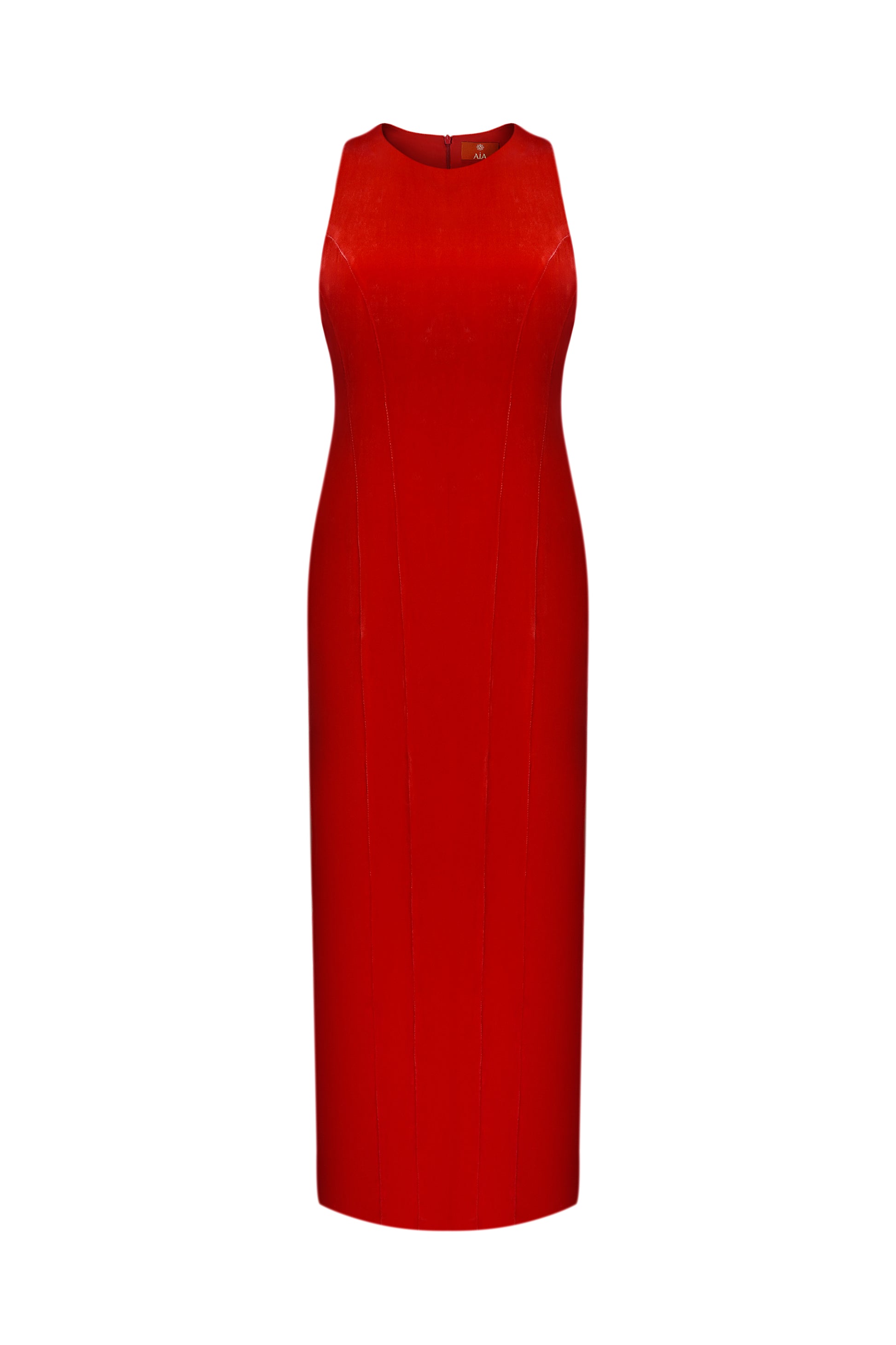 Сукня з оксамитового шовку в червоному