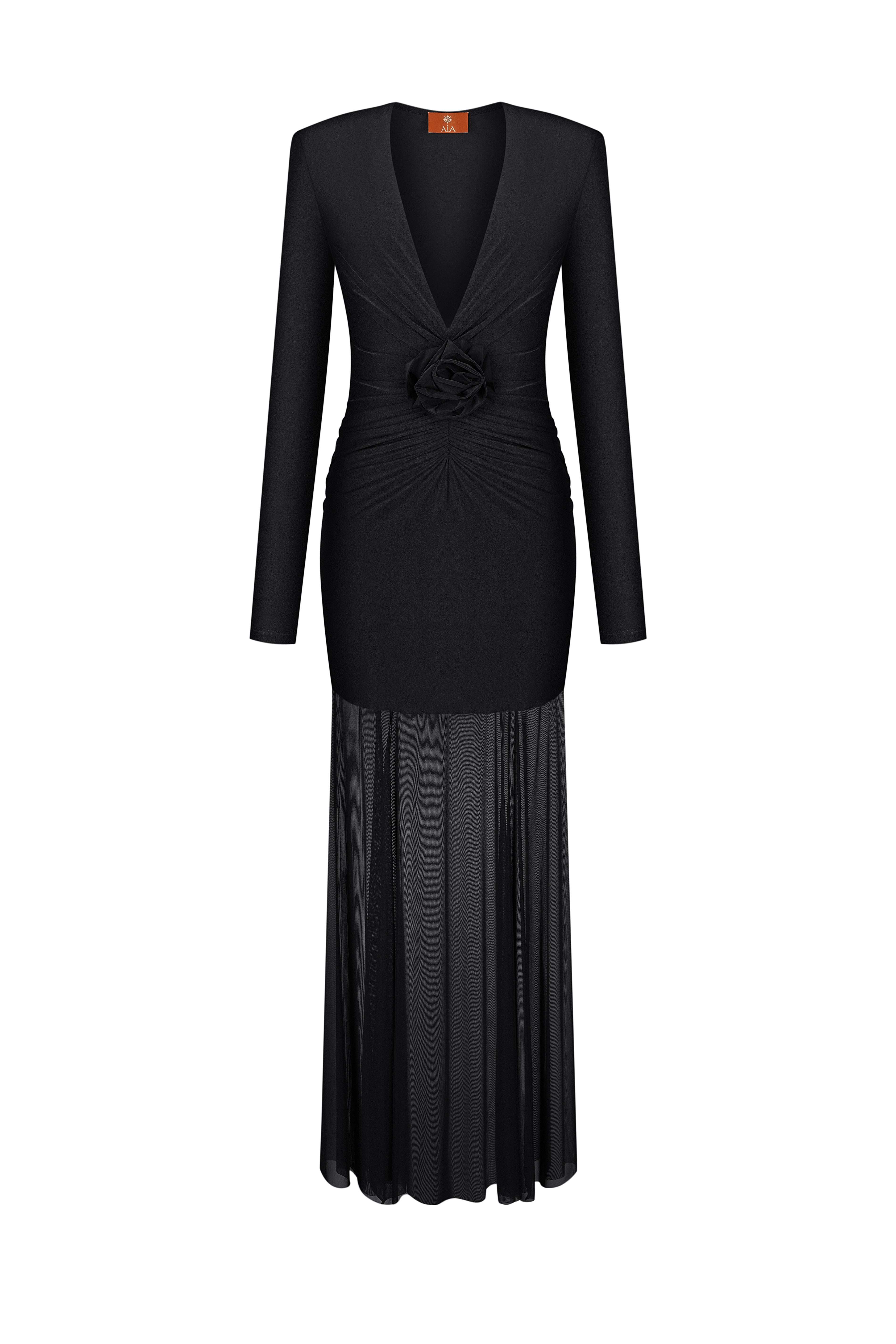 Cукня з трояндою в чорному