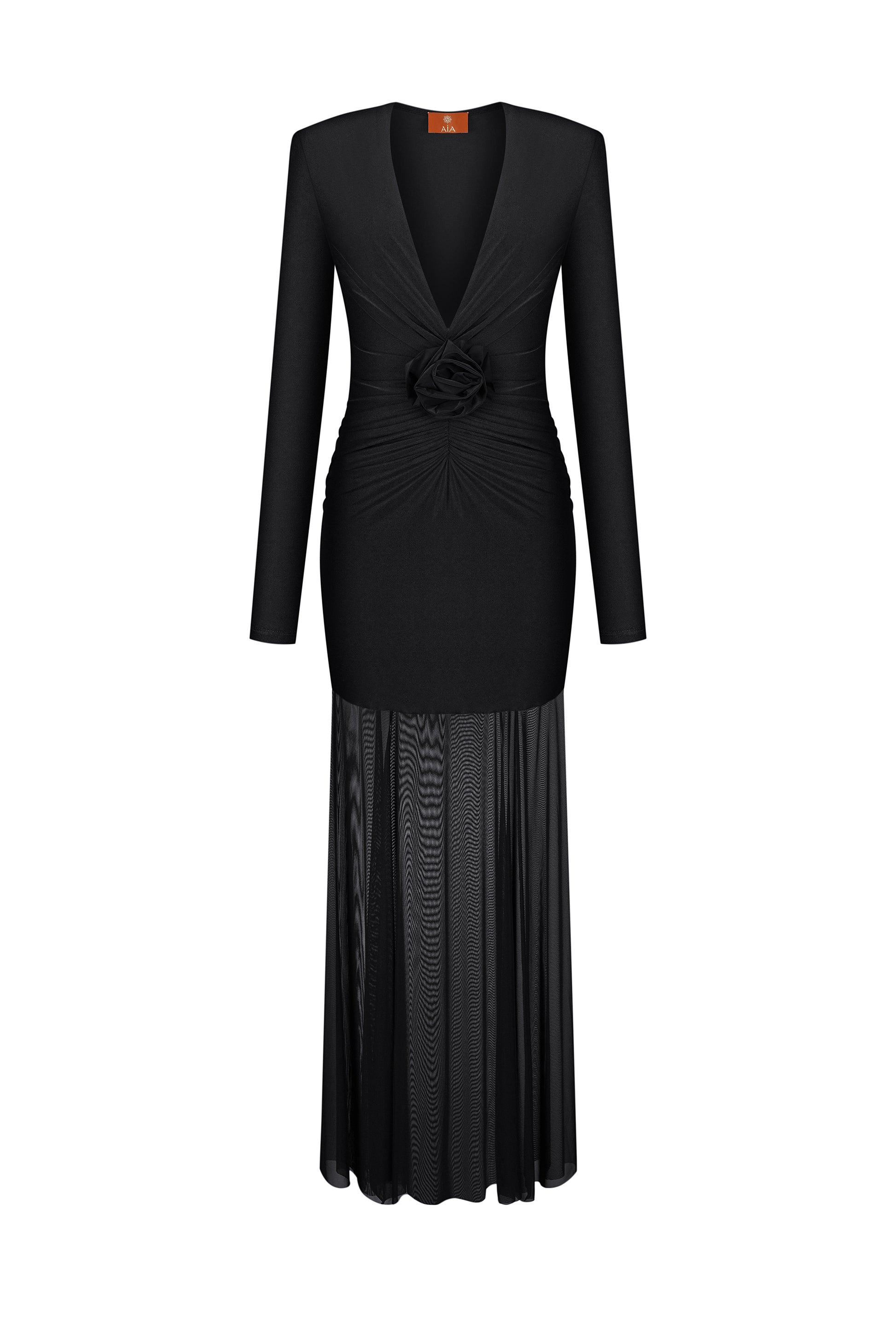 Cукня з трояндою в чорному