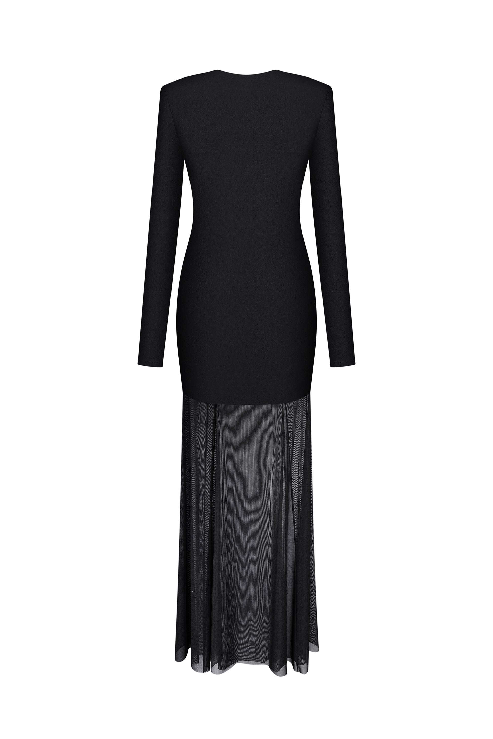 Сукня максі з V вирізом