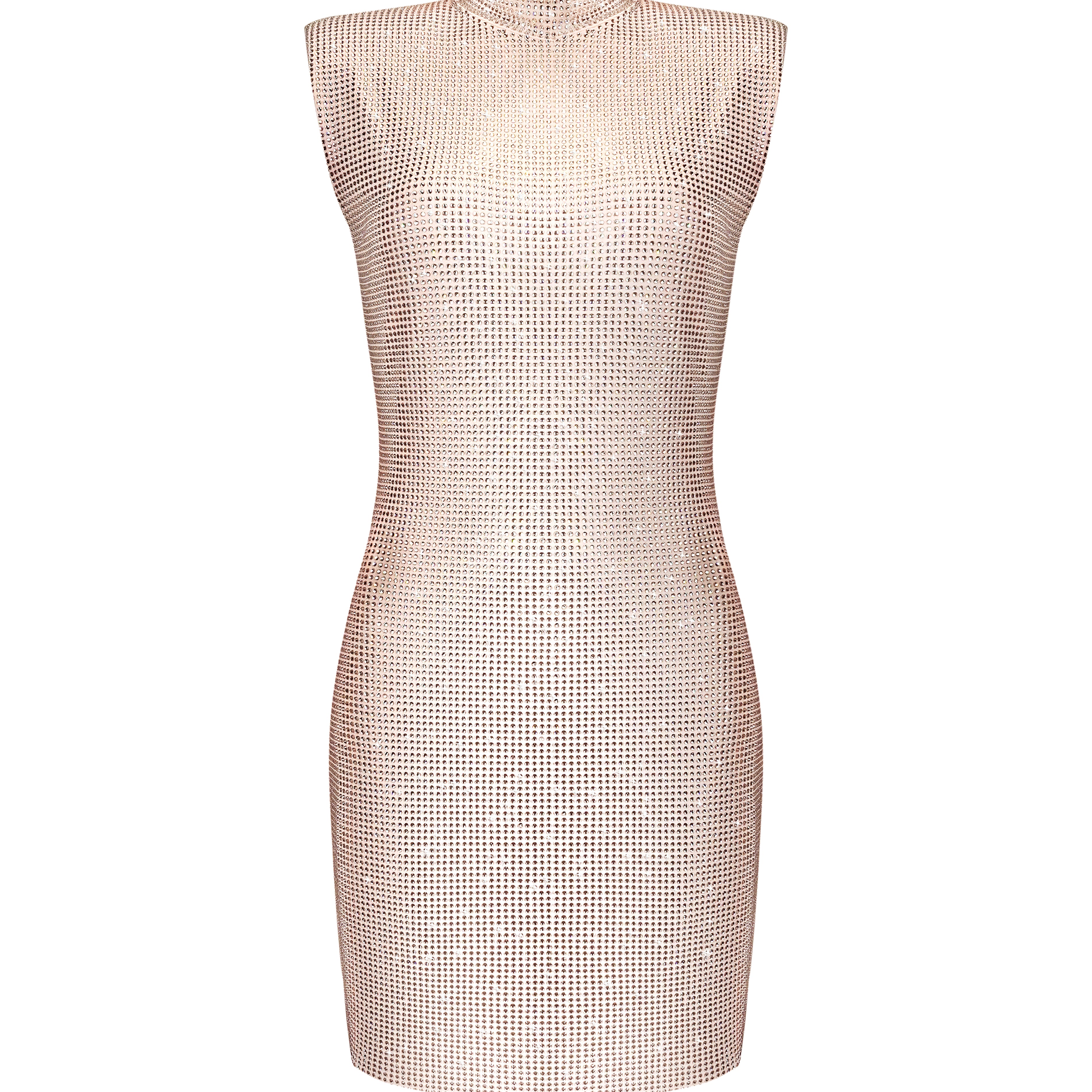 Сукня міні з камінням Swarowski в рожевому