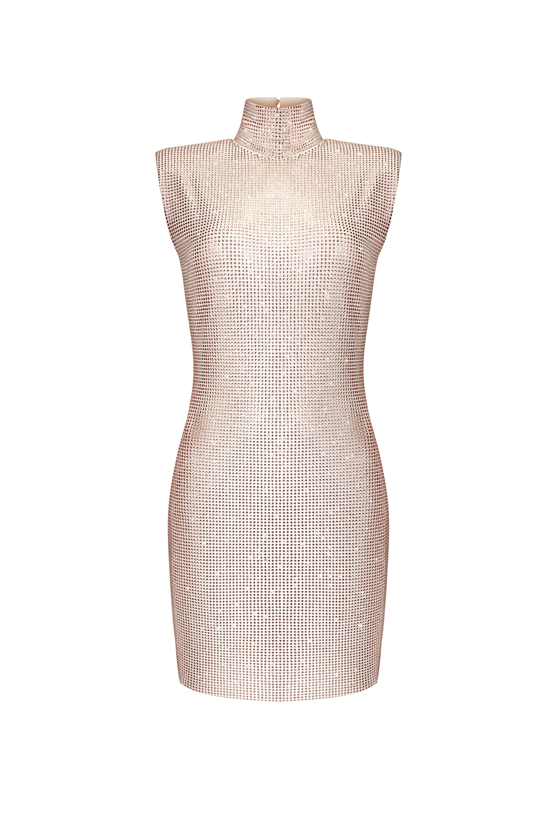 Сукня міні з камінням Swarowski в рожевому